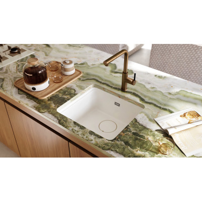 Deante Momi zlewozmywak granitowy 50x44 cm biały ZKM_A10A