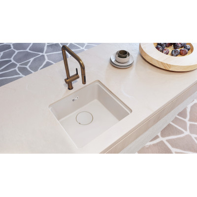 Deante Momi zlewozmywak granitowy 50x44 cm biały ZKM_A10A