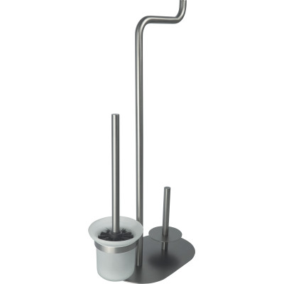 Deante Silia stojak ze szczotką do WC titanium ADID732