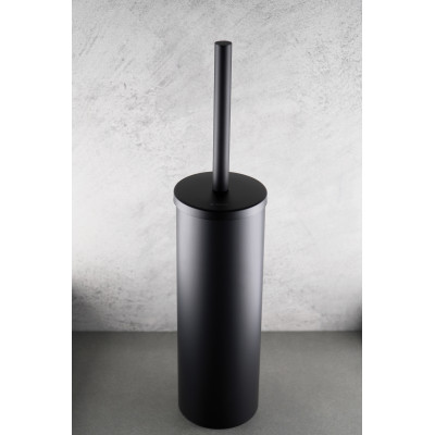 Deante Round szczotka toaletowa stojąca czarny mat ADRN712