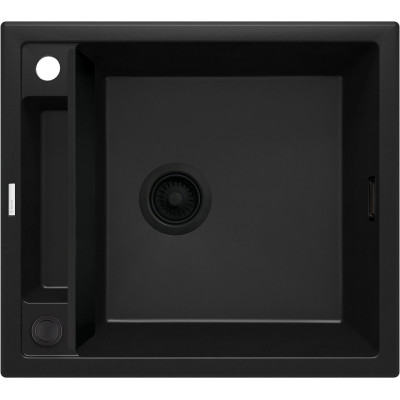 Deante Magnetic zlewozmywak granitowy 56x50 cm czarny ZRM_N103