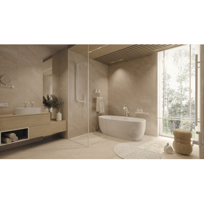 Deante Silia bateria wannowo-prysznicowa wolnostojąca biała BQS_A17M