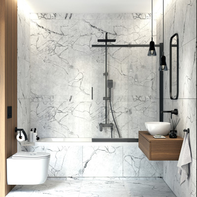 Deante Jasmin uchwyt na papier toaletowy czarny ADJ_N221