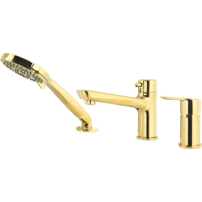 Deante Arnika bateria wannowo-prysznicowa nawannowa złota BQA_Z13M