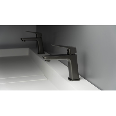 Deante Blur bateria umywalkowa stojąca titanium BQL_D20M