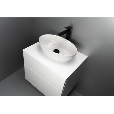 Deante Alpinia umywalka 45,5x31 cm owalna nablatowa biała CGA_6U4S