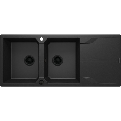 Deante Andante zlewozmywak granitowy 116x50 cm wpuszczany grafitowy metalik ZQN_G213