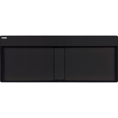 Deante Blur umywalka 100x40 cm prostokątna nablatowa czarna CQB_NU1S