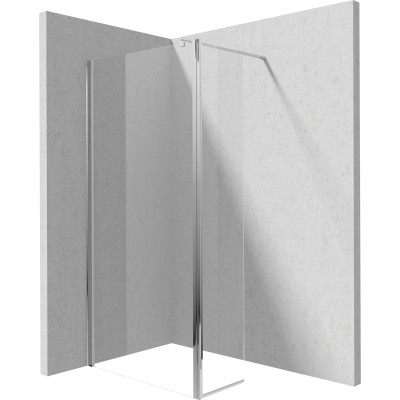 Deante Kerria Plus ścianka prysznicowa 40 cm ruchoma chrom/szkło przezroczyste KTSX072P
