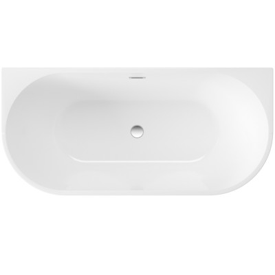 Deante Silia wanna przyścienna 169,5x75 cm prostokątna biała KDS017W