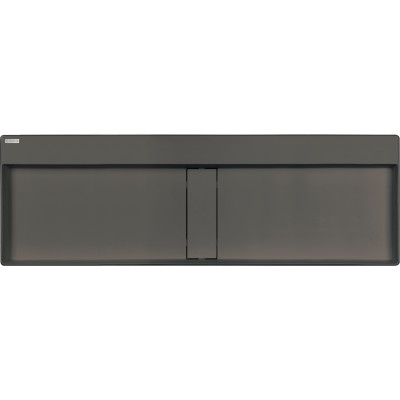 Deante Blur umywalka 120x40 cm prostokątna nablatowa antracyt CQB_TU2S