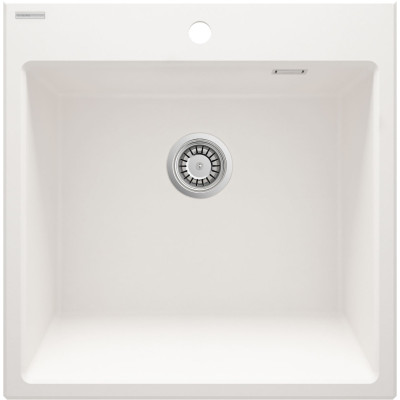Deante Eridan zlewozmywak granitowy 61x60 cm biały ZQE_A10K