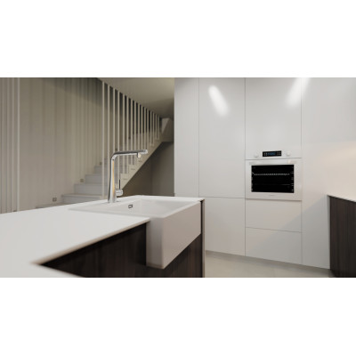 Deante Eridan zlewozmywak granitowy 61x60 cm biały ZQE_A10K