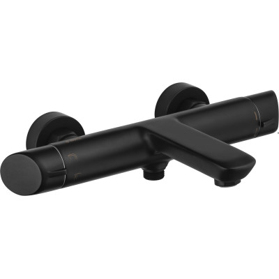 Deante Arnika Nero bateria wannowo-prysznicowa ścienna czarny mat BQAN10M