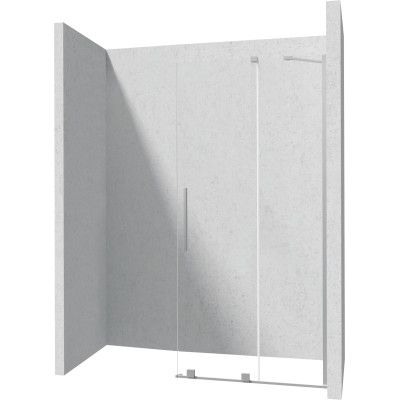 Deante Prizma ścianka prysznicowa walk-in 120 cm stal szczotkowana/szkło przezroczyste KTJ_F32R