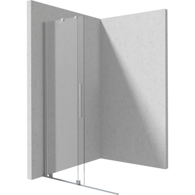 Deante Prizma ścianka prysznicowa walk-in 120 cm stal szczotkowana/szkło przezroczyste KTJ_F32R