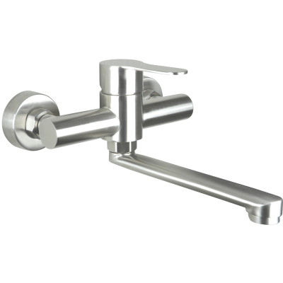 Deante Neo Lupo bateria umywalkowa ścienna stal BLU_F50M