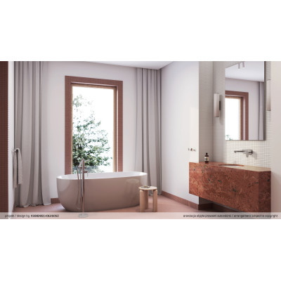 Deante Alpinia bateria wannowo-prysznicowa wolnostojąca chrom BGA_017M