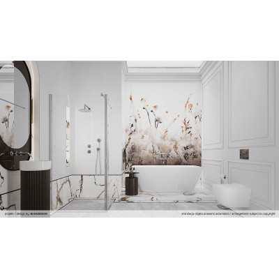 Deante Temisto zestaw prysznicowy podtynkowy z deszczownicą chrom NAC_09QT