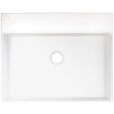 Deante Correo umywalka 50x40 cm prostokątna nablatowa biała CQR_AU5S