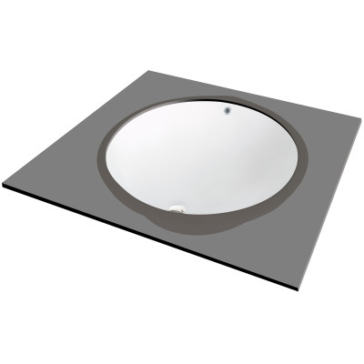 Deante Alpinia umywalka 43x33 cm podblatowa owalna biała CGA6U5U