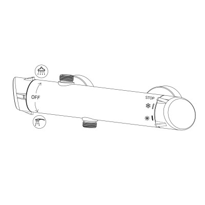 Deante Arnika zestaw prysznicowy ścienny z deszczownicą chrom NAC_01QK