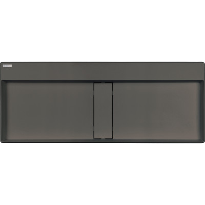 Deante Blur umywalka 100x40 cm prostokątna nablatowa antracyt CQB_TU1S