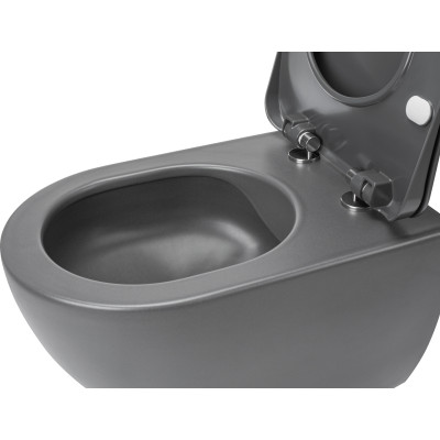 Deante Peonia miska WC z deską wolnoopadającą wisząca bez kołnierza CDEDDZPW