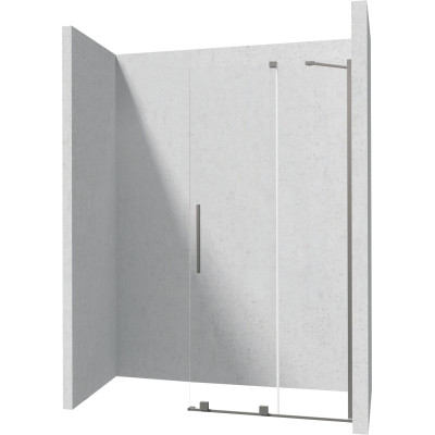 Deante Prizma ścianka prysznicowa walk-in 90 cm titanium/szkło przezroczyste KTJ_D39R