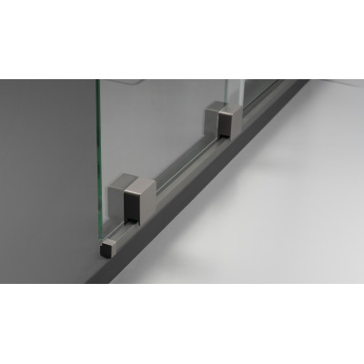 Deante Prizma ścianka prysznicowa walk-in 90 cm titanium/szkło przezroczyste KTJ_D39R