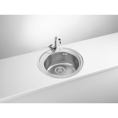 Deante Twist zlewozmywak stalowy 48 cm wpuszczany stal satynowa szczotkowana ZHC0813