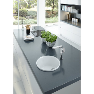 Deante Lusitano zlewozmywak ceramiczny 44,5 cm biały ZCL680N