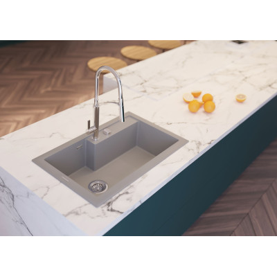 Deante Gerbera bateria kuchenna stojąca chrom BGB072M