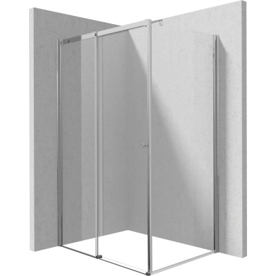 Deante Kerria Plus kabina prysznicowa 120x90 cm prostokątna chrom połysk/szkło przezroczyste KKN0P12S09