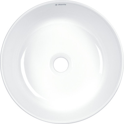 Deante Silia Hexa umywalka 36x36 cm okrągła nablatowa biała CDX_6U3S