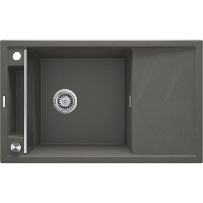 Deante Magnetic zlewozmywak granitowy 82x50 cm magnetyczny antracyt metalik ZRMT113