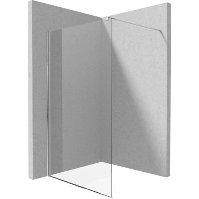 Deante Kerria Plus Walk-In ścianka prysznicowa 140 cm wolnostojąca chrom połysk/szkło przezroczyste KTS034P