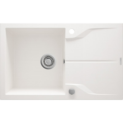 Deante Andante Flush zlewozmywak granitowy 78x49 cm biały ZQN_A11F