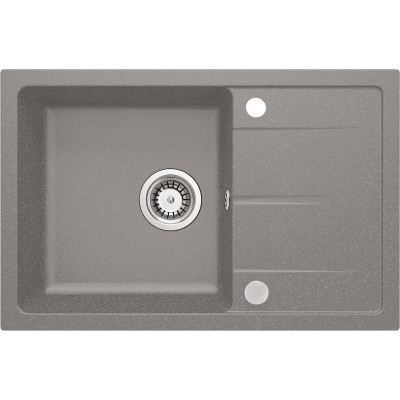 Deante Leda zlewozmywak granitowy 67x44 cm szary metalik ZRD_S113