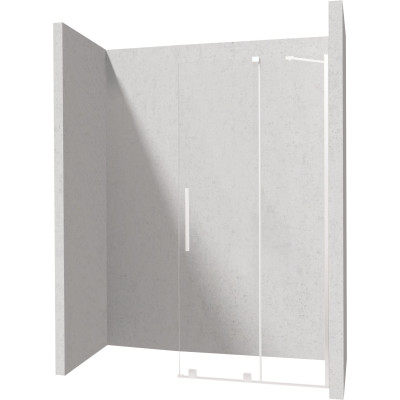 Deante Prizma ścianka prysznicowa walk-in 120 cm biały mat/szkło przezroczyste KTJ_A32R
