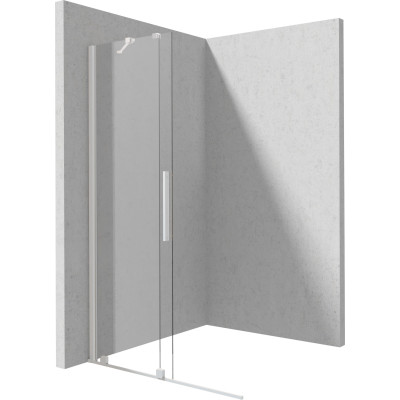 Deante Prizma ścianka prysznicowa walk-in 120 cm biały mat/szkło przezroczyste KTJ_A32R