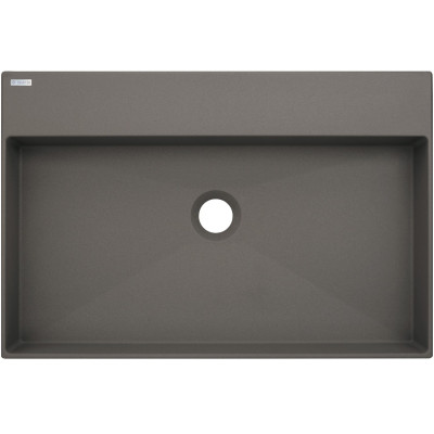 Deante Correo umywalka 60x40 cm prostokątna nablatowa antracyt CQR_TU6S