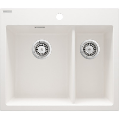 Deante Eridan zlewozmywak granitowy 60x52 cm biały ZQE_A503