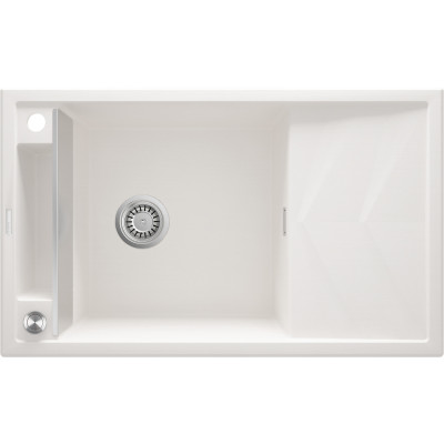 Deante Magnetic zlewozmywak granitowy 82x50 cm biały ZRM_A113