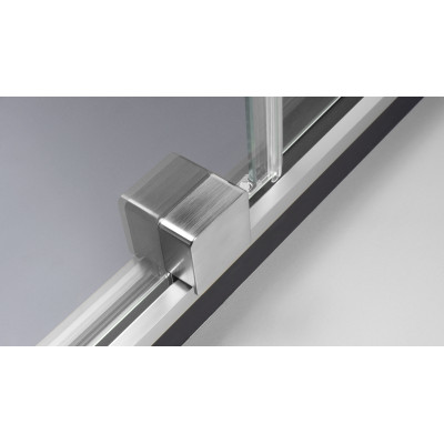 Deante Prizma ścianka prysznicowa walk-in 100 cm stal szczotkowana/szkło przezroczyste KTJ_F30R