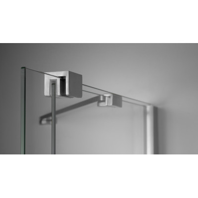 Deante Prizma ścianka prysznicowa walk-in 100 cm stal szczotkowana/szkło przezroczyste KTJ_F30R