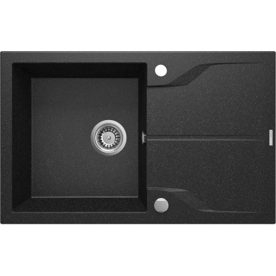 Deante Andante zlewozmywak granitowy 78x49 cm grafitowy ZQN2113