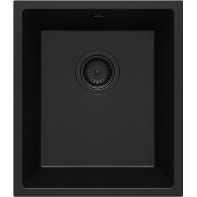 Deante Corda zlewozmywak granitowy 40x32 cm czarny ZQA_N10B