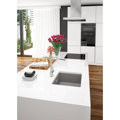 Deante Corda zlewozmywak granitowy 40x40 cm antracyt ZQA_T10A