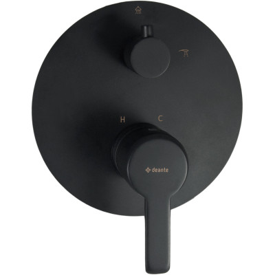Deante Arnika Nero bateria wannowo-prysznicowa podtynkowa czarny mat BQAN44P